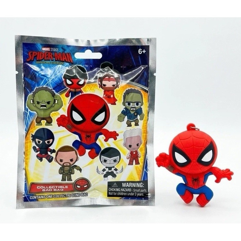 Marvel Spider-Man Brand New Day 3D Figural Foam Keychain Bag Clip Spider-Man New